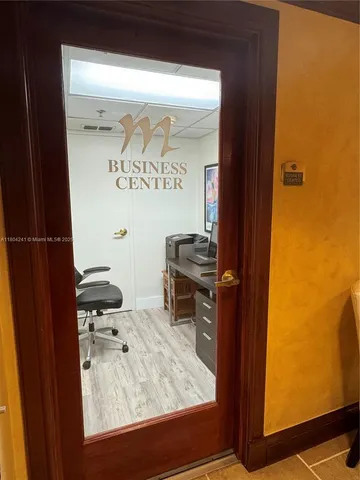 a room with gym equipment