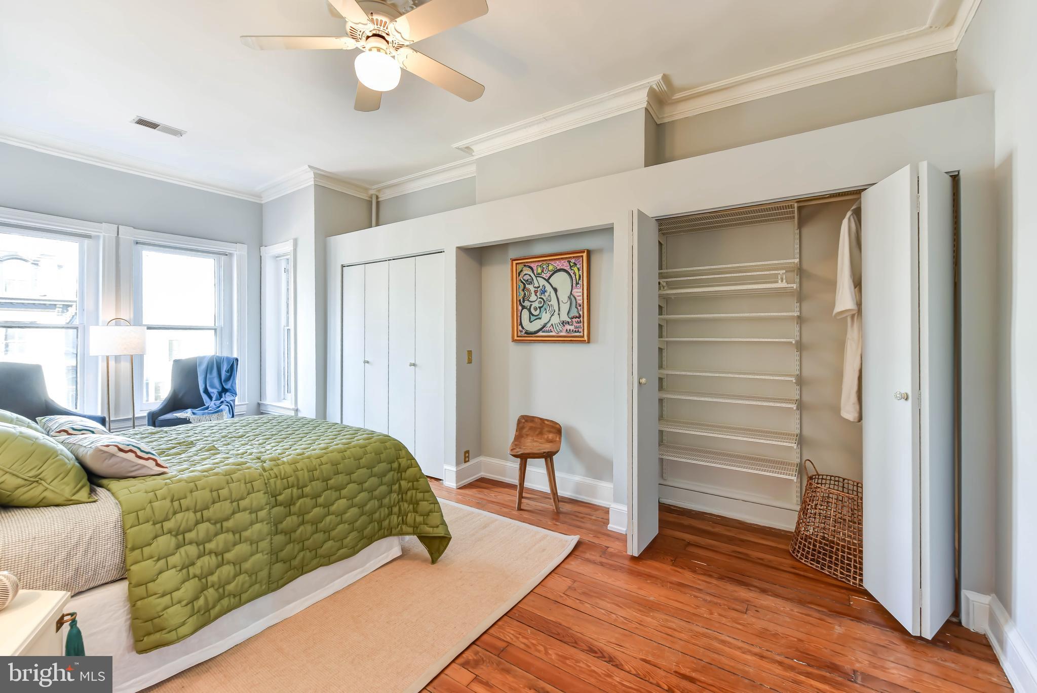 321 A Street Northeast Washington, DC 20002 - Photo 24 of 40 Bedroom 1 has bay + entire wall of closets