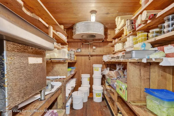a kitchen with lots of counter top space