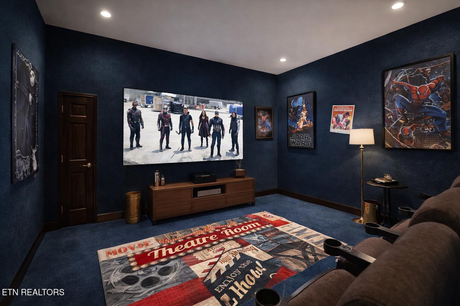 220 Amet Way Cosby, TN 37722 - Photo 6 of 29 Theater room staged for 220 Amet Way for