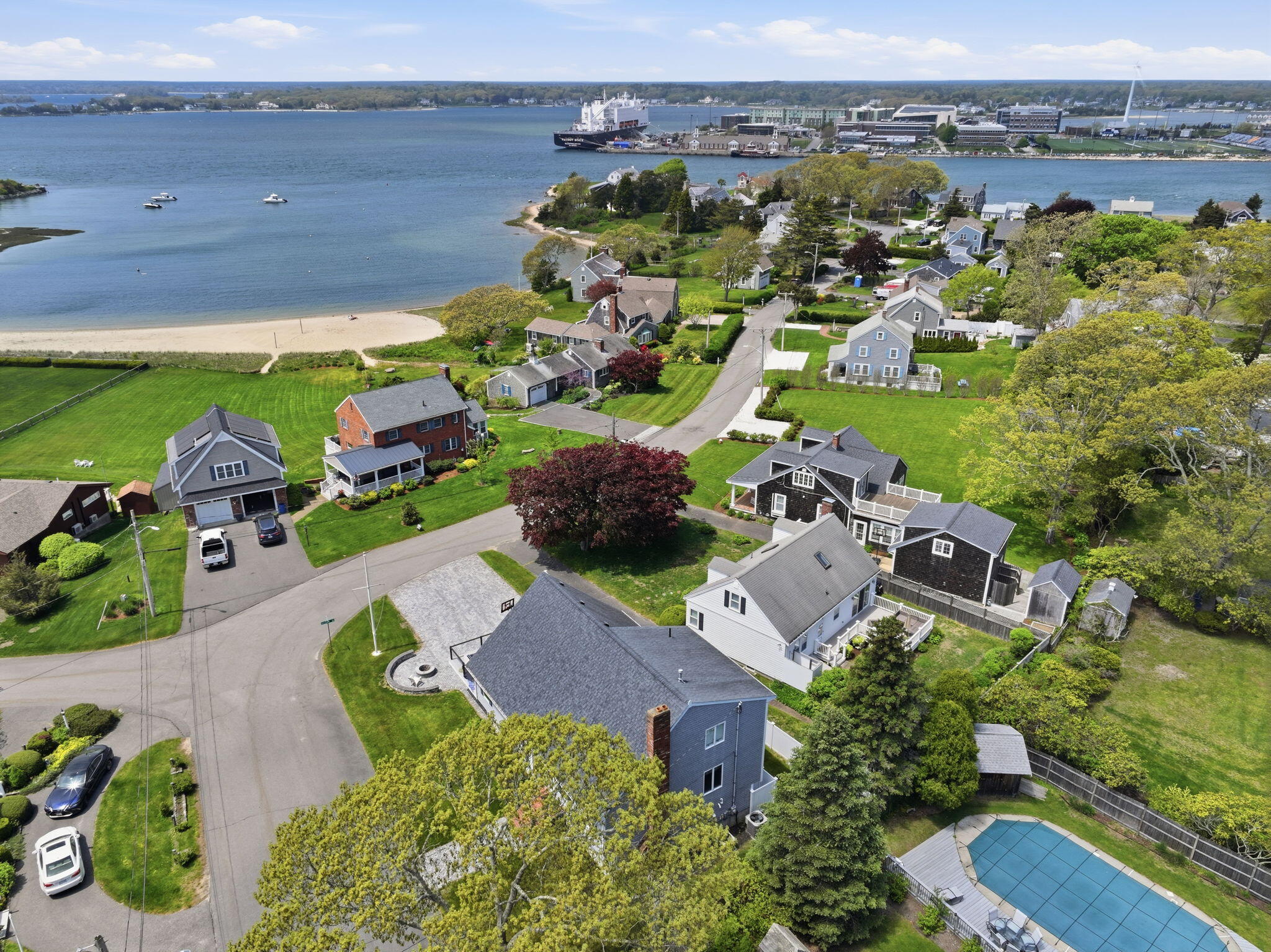 4 Cross Road Bourne, MA 02532 - Photo 45 of 47 an aerial view of a house with a garden