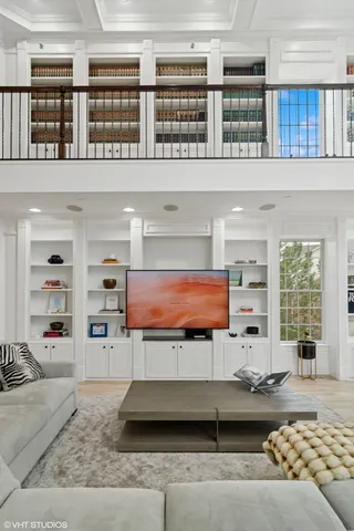 a spacious bathroom with a sink a mirror and a shower