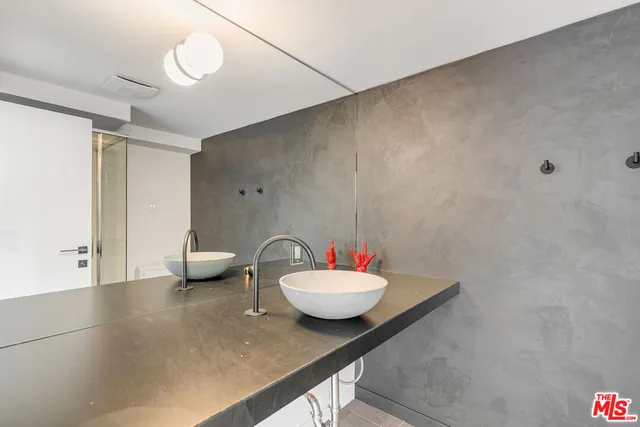 a view of a bathroom and a sink