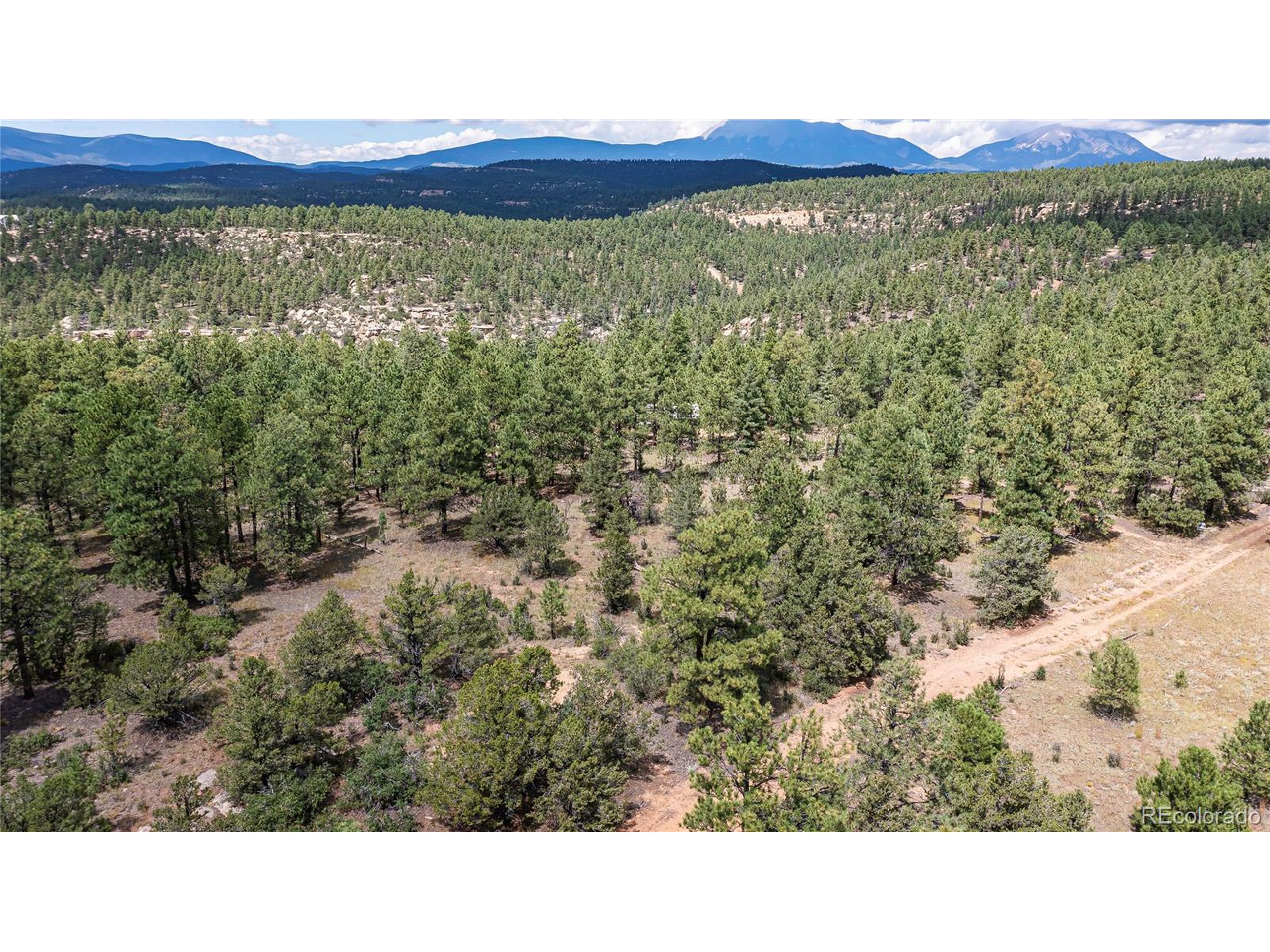 a view of an outdoor space and mountain view