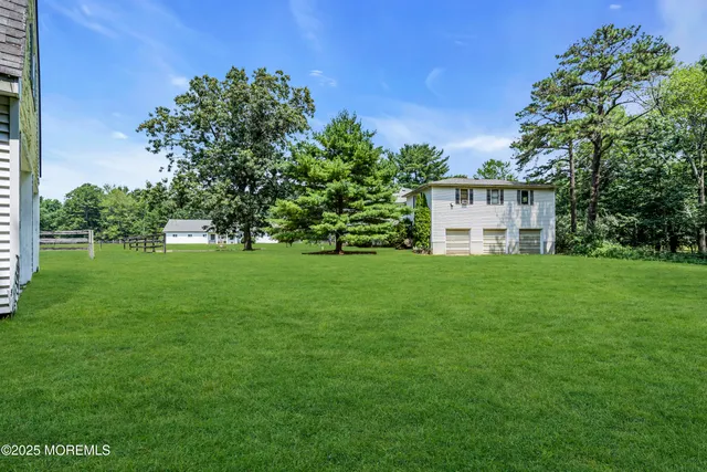 a house view with a garden space
