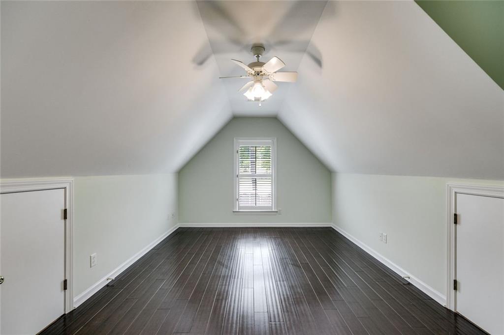 110 Pond View Point LaGrange, GA 30240 - Photo 51 of 68 a view of wooden floor and a chandelier fan in a room