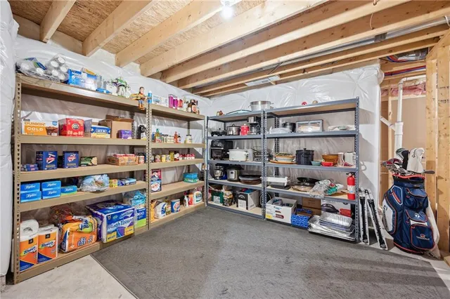 a view of storage and utility room