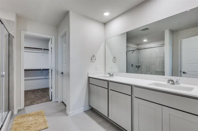 a room with window and closet