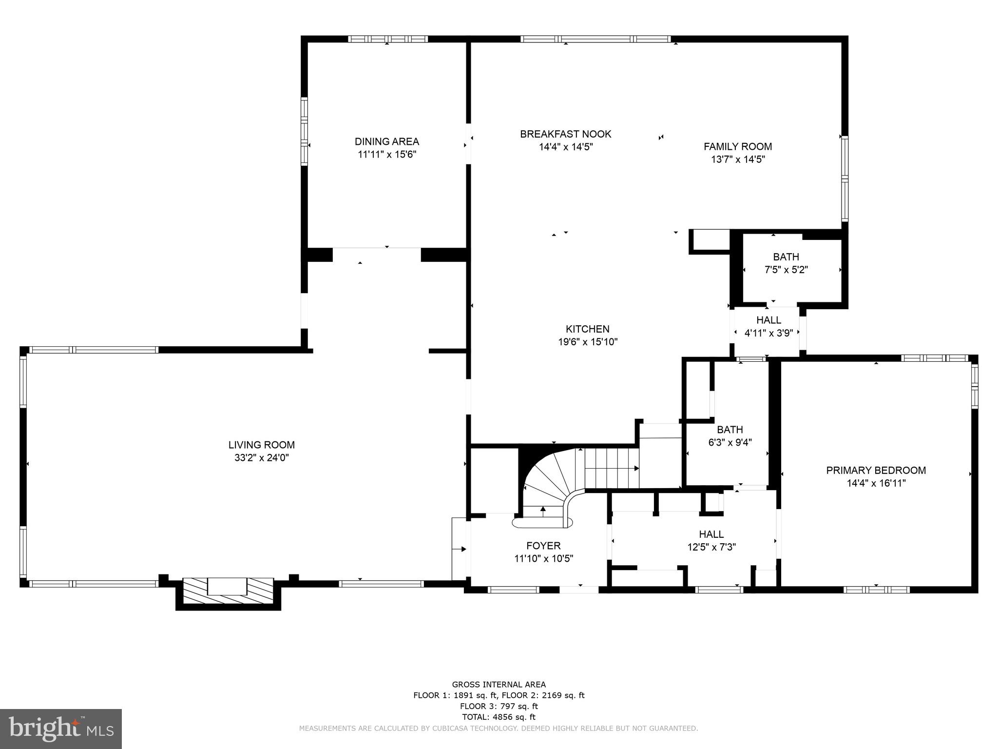 97 Grandview Boulevard Reading, PA 19609 - Photo 62 of 64 Main Floor Layout