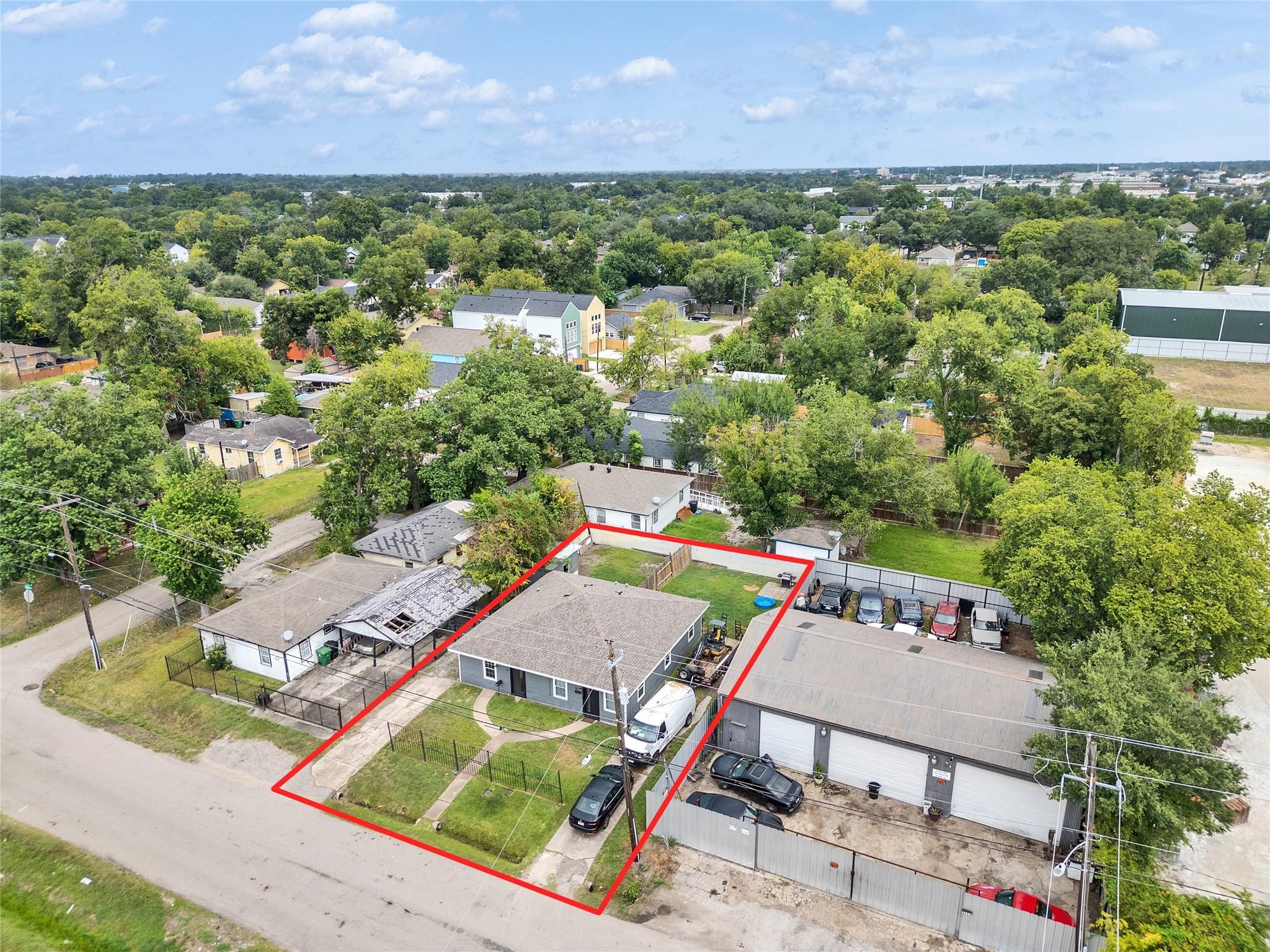 1107 East 40th 1/2 Street Houston, TX 77022 - Photo 2 of 15 an aerial view of a house with a garden