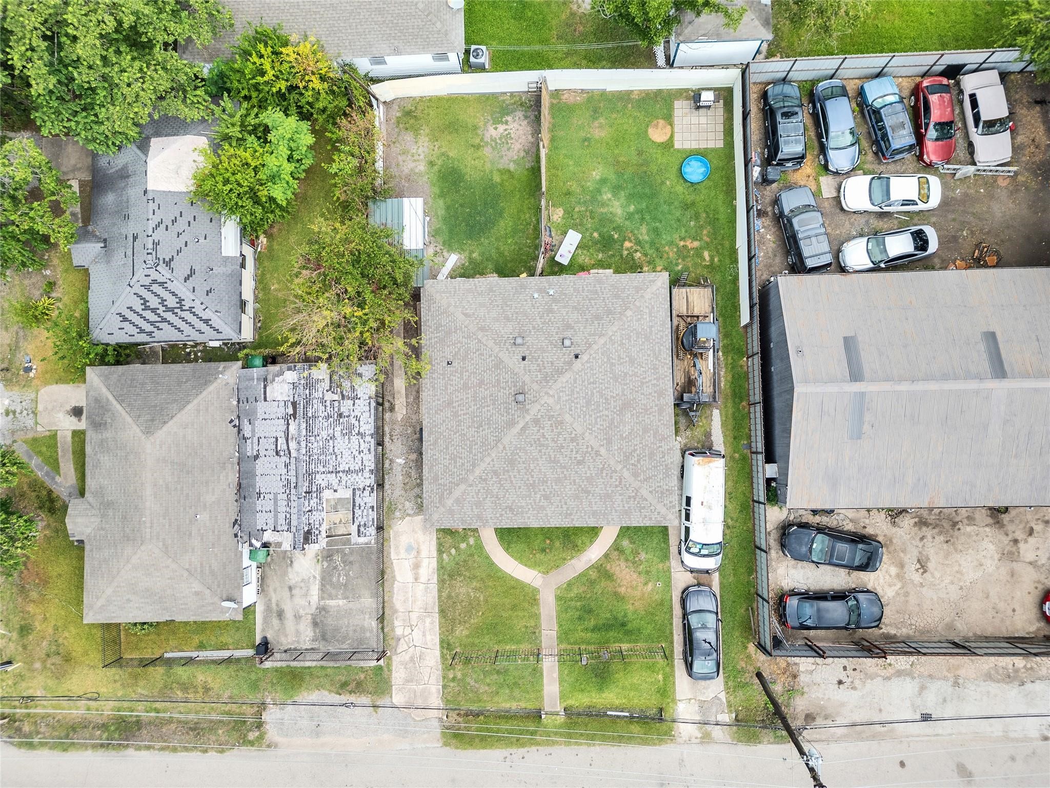 1107 East 40th 1/2 Street Houston, TX 77022 - Photo 3 of 15 an aerial view of residential houses with outdoor space and street view