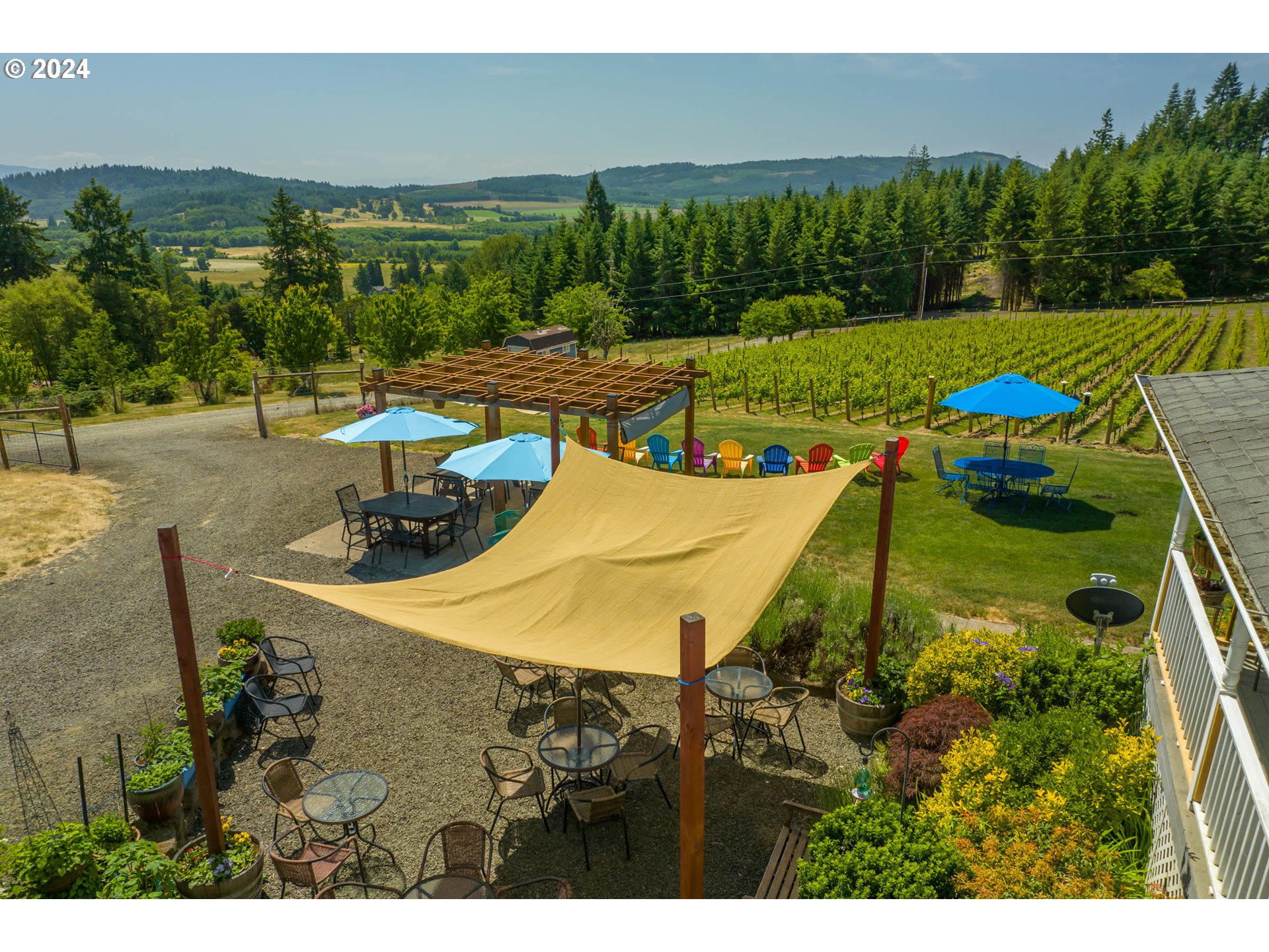 25059 Larson Road Monroe, OR 97456 - Photo 37 of 38 a view of a swimming pool with a patio