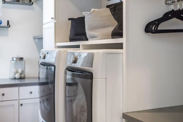 a view of backyard with green space