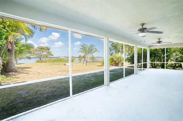 a view of swimming pool from a room