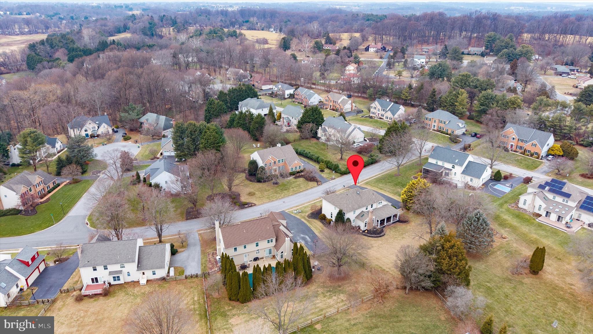 716 Regency Hill Road Hockessin, DE 19707 - Photo 68 of 73 an aerial view of residential houses with outdoor space