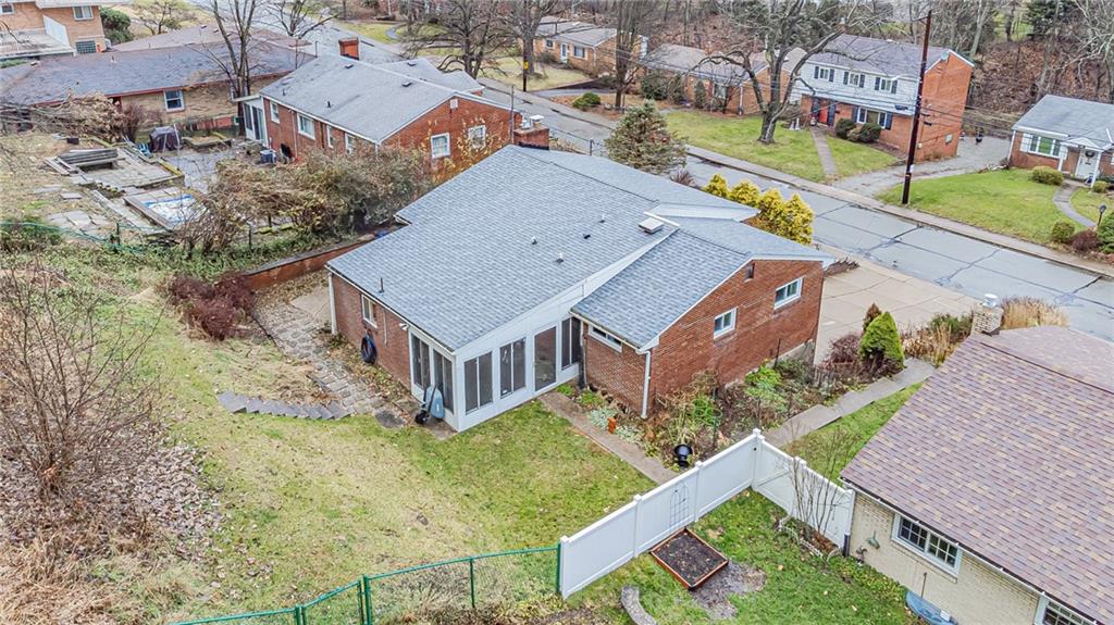 549 Filmore Road Pittsburgh, PA 15221 - Photo 19 of 25 an aerial view of residential houses with yard