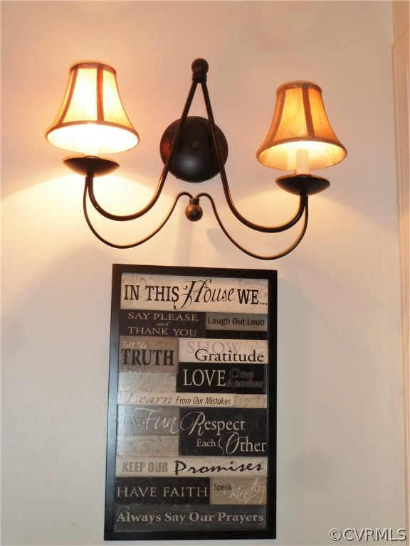 10340 North Donegal Road Chesterfield, VA 23832 - Photo 22 of 49 a close view of light fixtures and a sign of a room