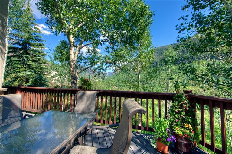 2570 Bald Mountain Road, Unit E Vail, CO 81657 - Photo 5 of 25 a view of a balcony with wooden floor