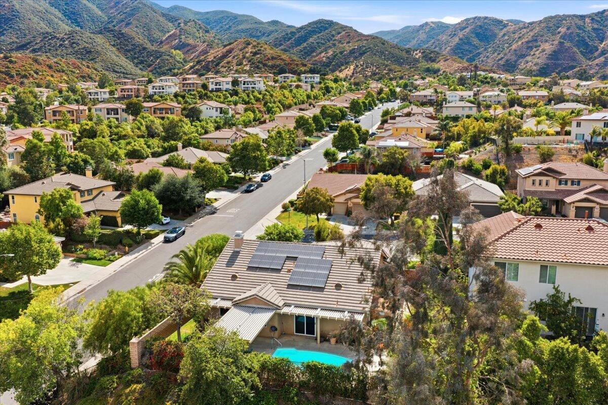 23732 Bella Vista Road Corona, CA 92883 - Photo 43 of 49 an aerial view of residential house with an outdoor space