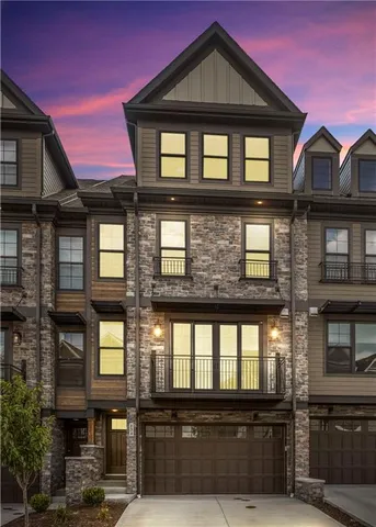 a front view of a building