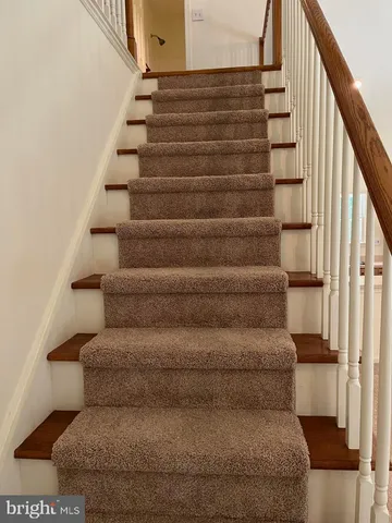 a view of a hallway with a small space