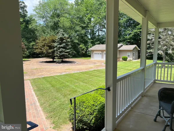 a view of a porch