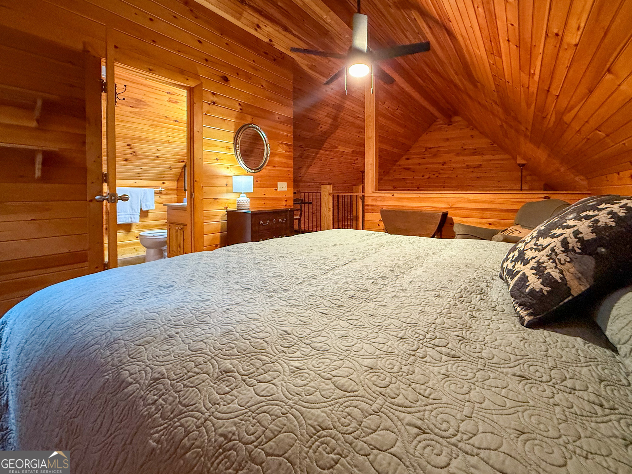 2980 Sky Lake Road Sautee Nacoochee, GA 30571 - Photo 15 of 22 a large white bed in a blue bed