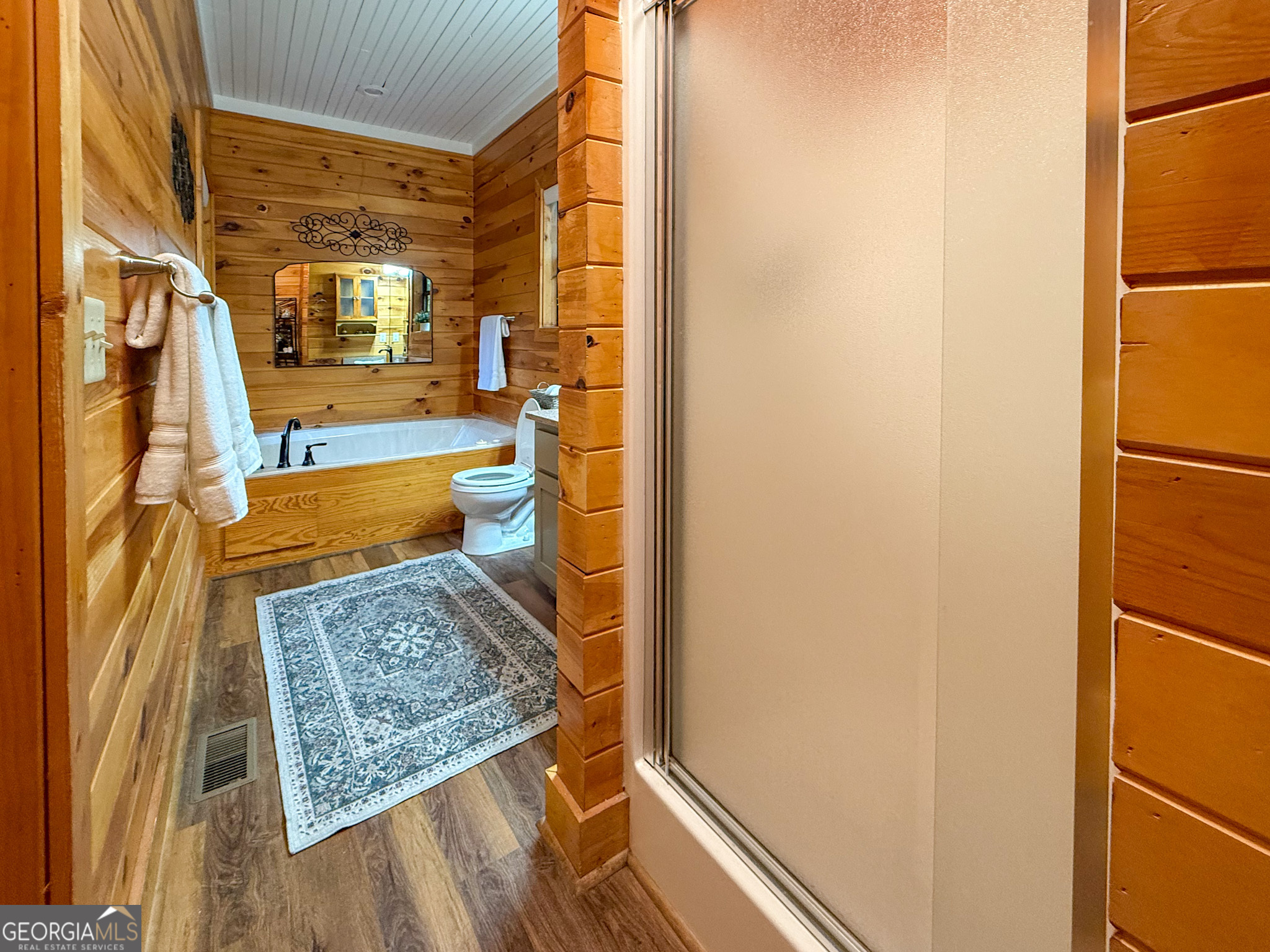 2980 Sky Lake Road Sautee Nacoochee, GA 30571 - Photo 10 of 22 view of living room with wooden floor