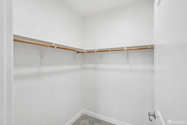 a close up view of racks on the wall