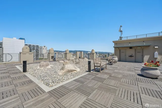 a view of a city with tall buildings