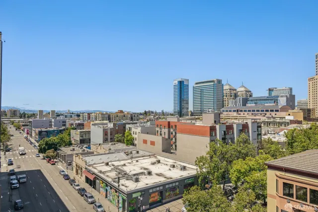 a front view of a building with glass windows