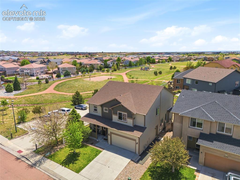2264 Reed Grass Way Colorado Springs, CO 80915 - Photo 47 of 50 an aerial view of a house with a ocean view