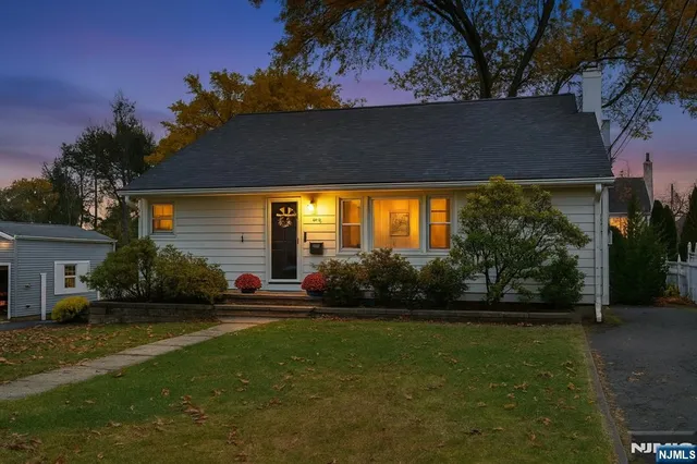 a house view with a garden space