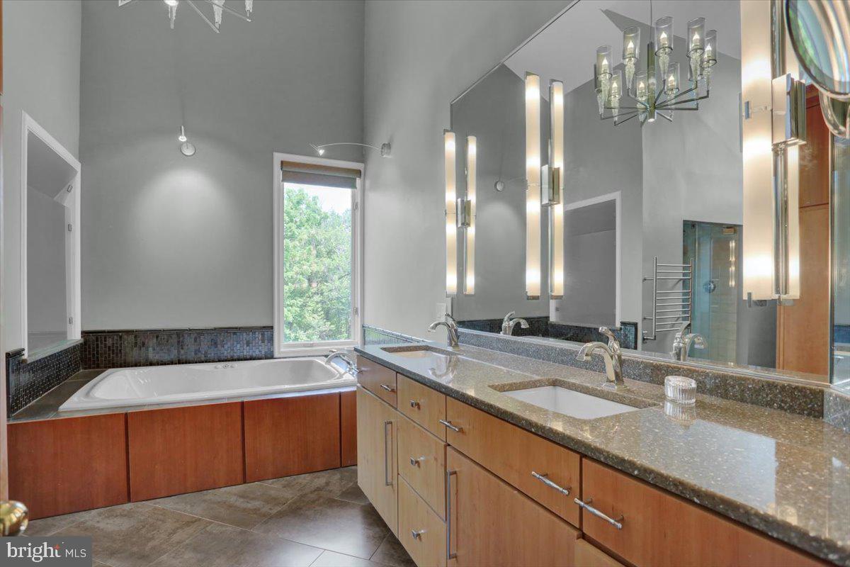 6 Sadowski Drive Reading, PA 19606 - Photo 31 of 66 a bathroom with a sink double vanity granite and a large mirror