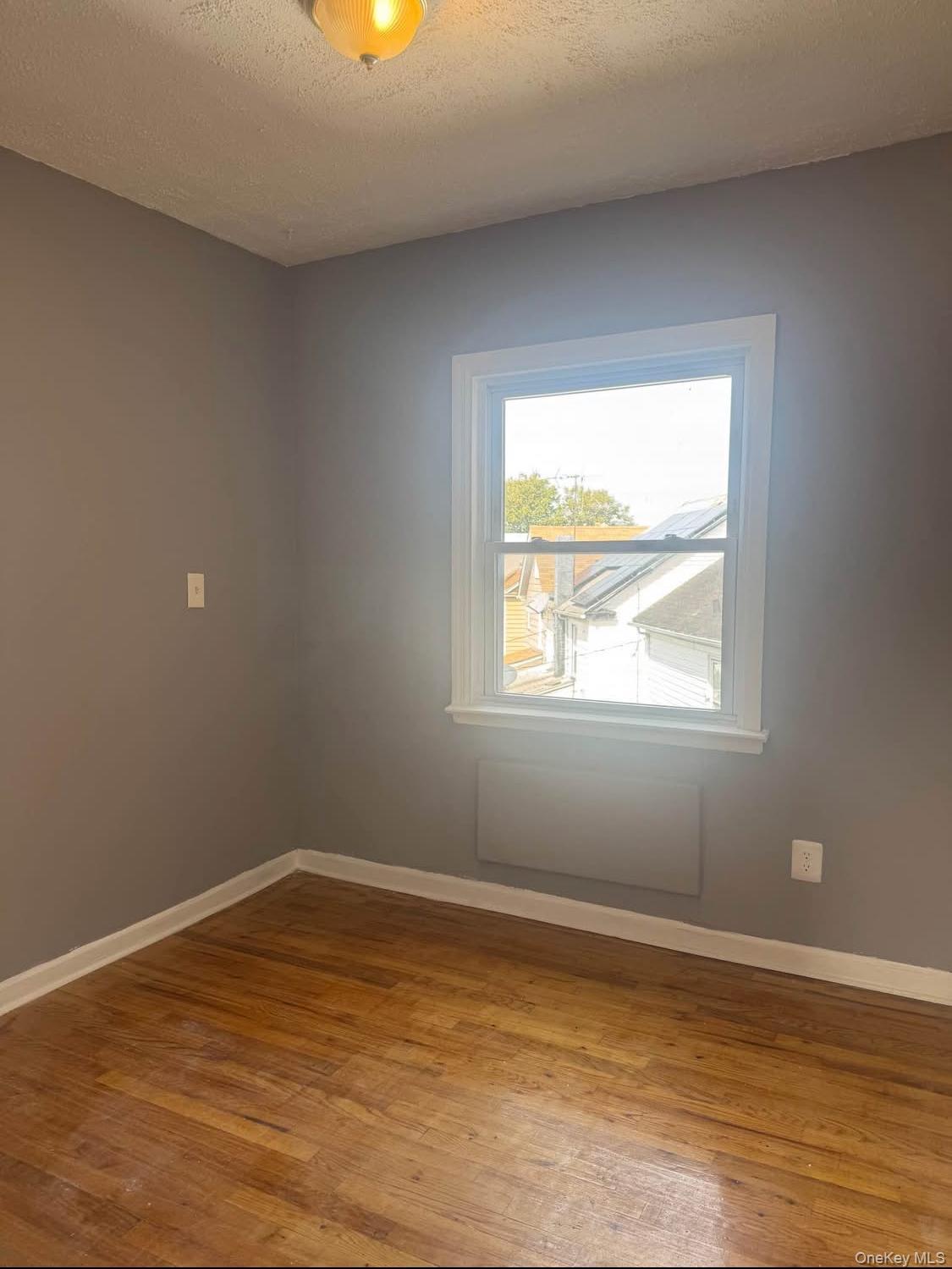 110-15 Rockaway Boulevard Queens, NY 11420 - Photo 9 of 10 a view of an empty room with wooden floor and a window