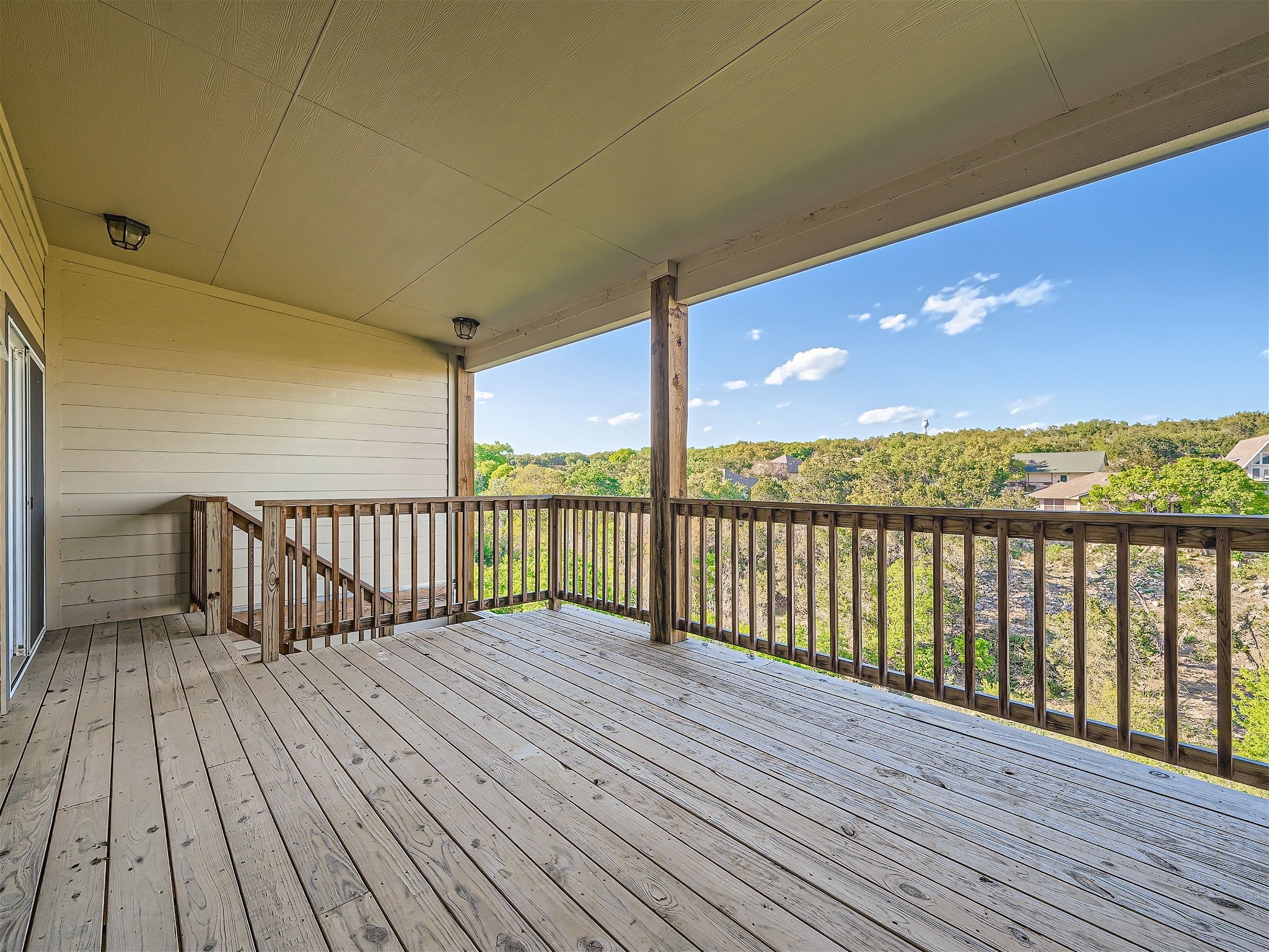 507 Venture Boulevard South Point Venture, TX 78645 - Photo 22 of 31 a view of balcony with wooden floor