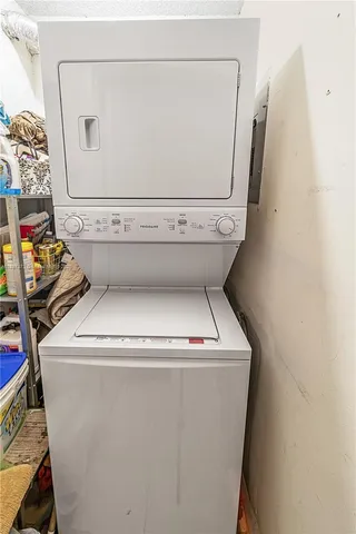 a view of balcony with furniture