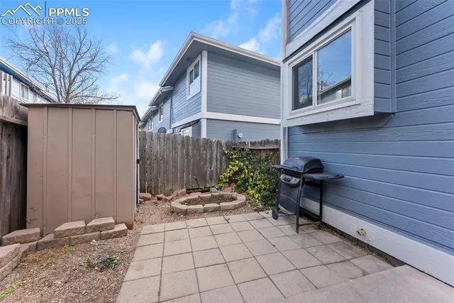 a view of an outdoor sitting area