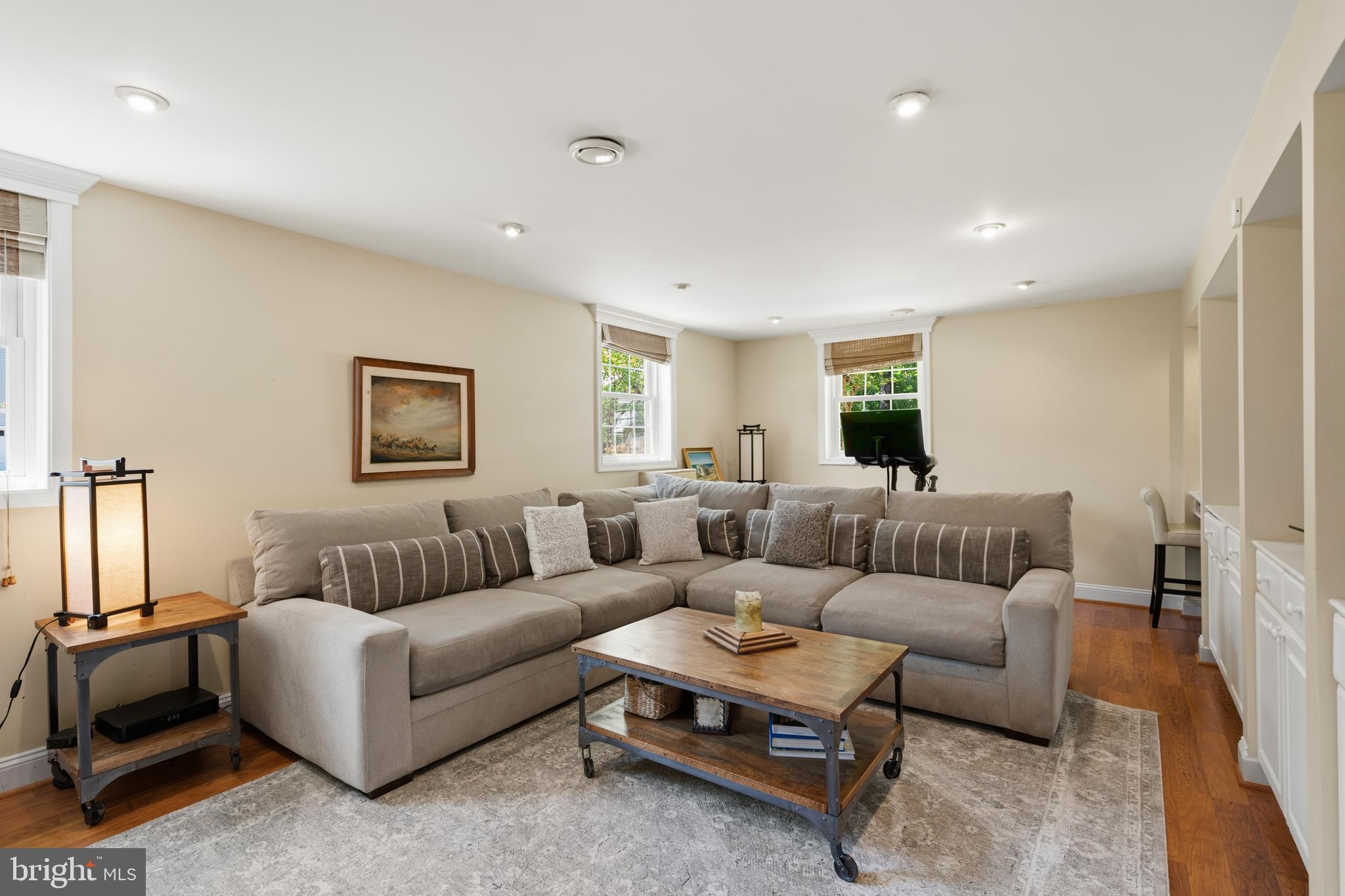 8611 Cyrus Place Alexandria, VA 22308 - Photo 29 of 49 Lower level rec room
