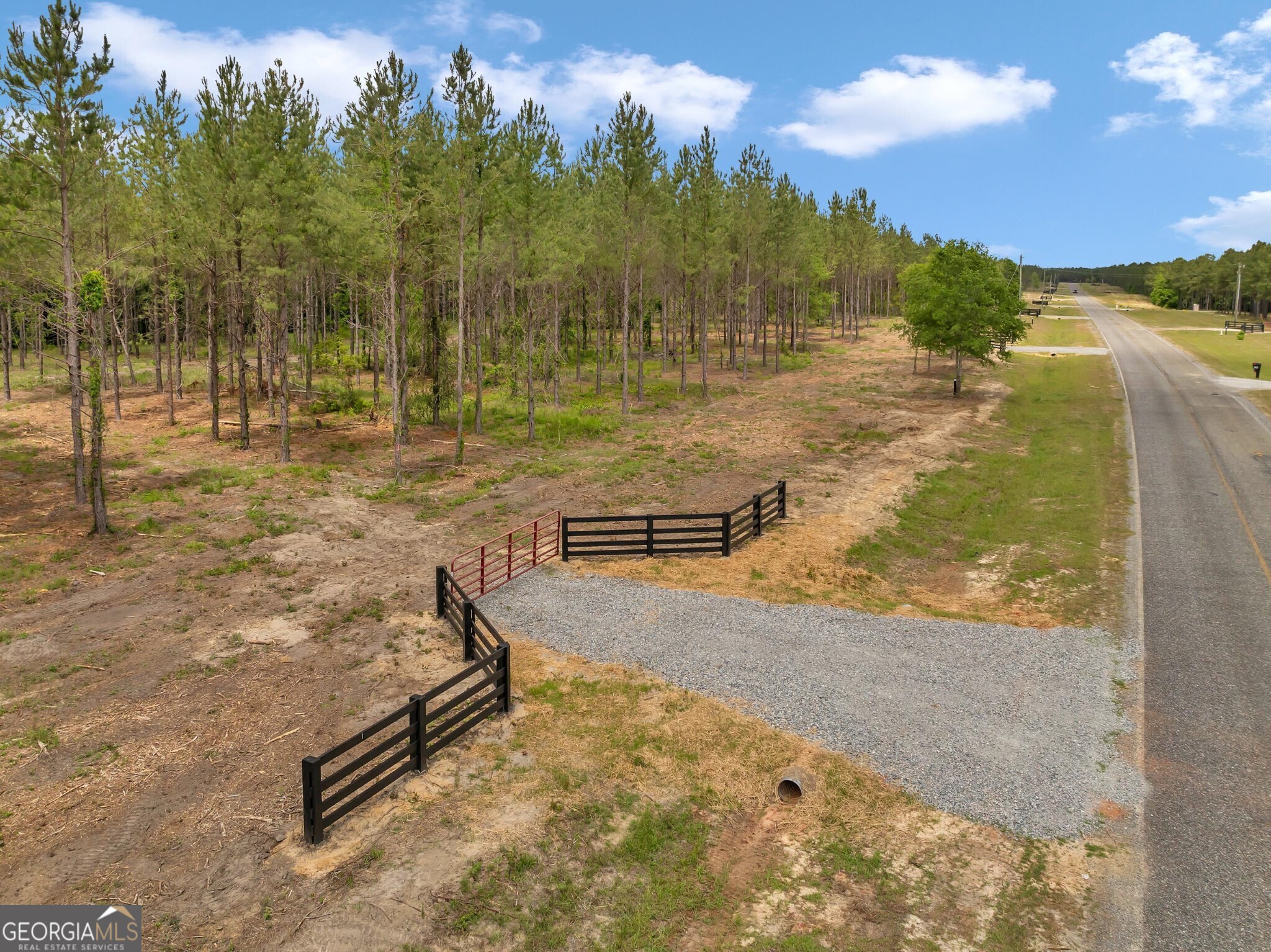 0 Dewey Thomas Road, Unit LOT 2 Dexter, GA 31019 - Photo 3 of 14 a view of a swimming pool with an outdoor seating and yard in the back