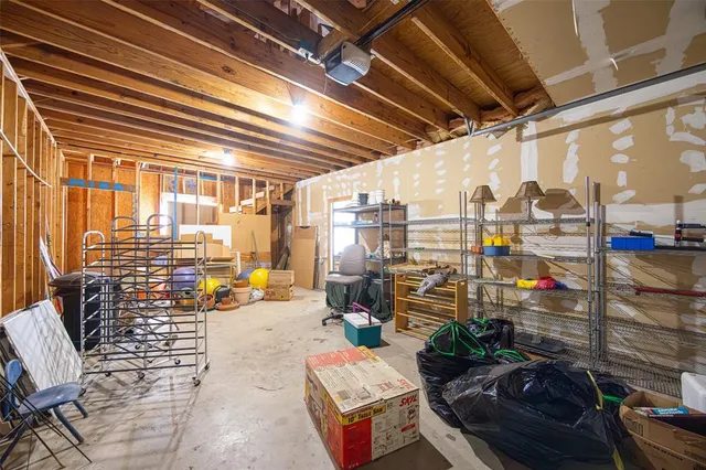 a view of a storage room
