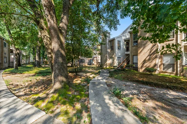 a view of street with trees
