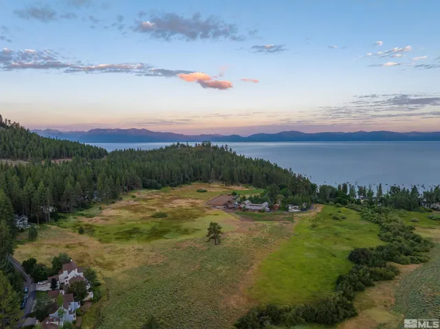 a view of a lake with a mountain