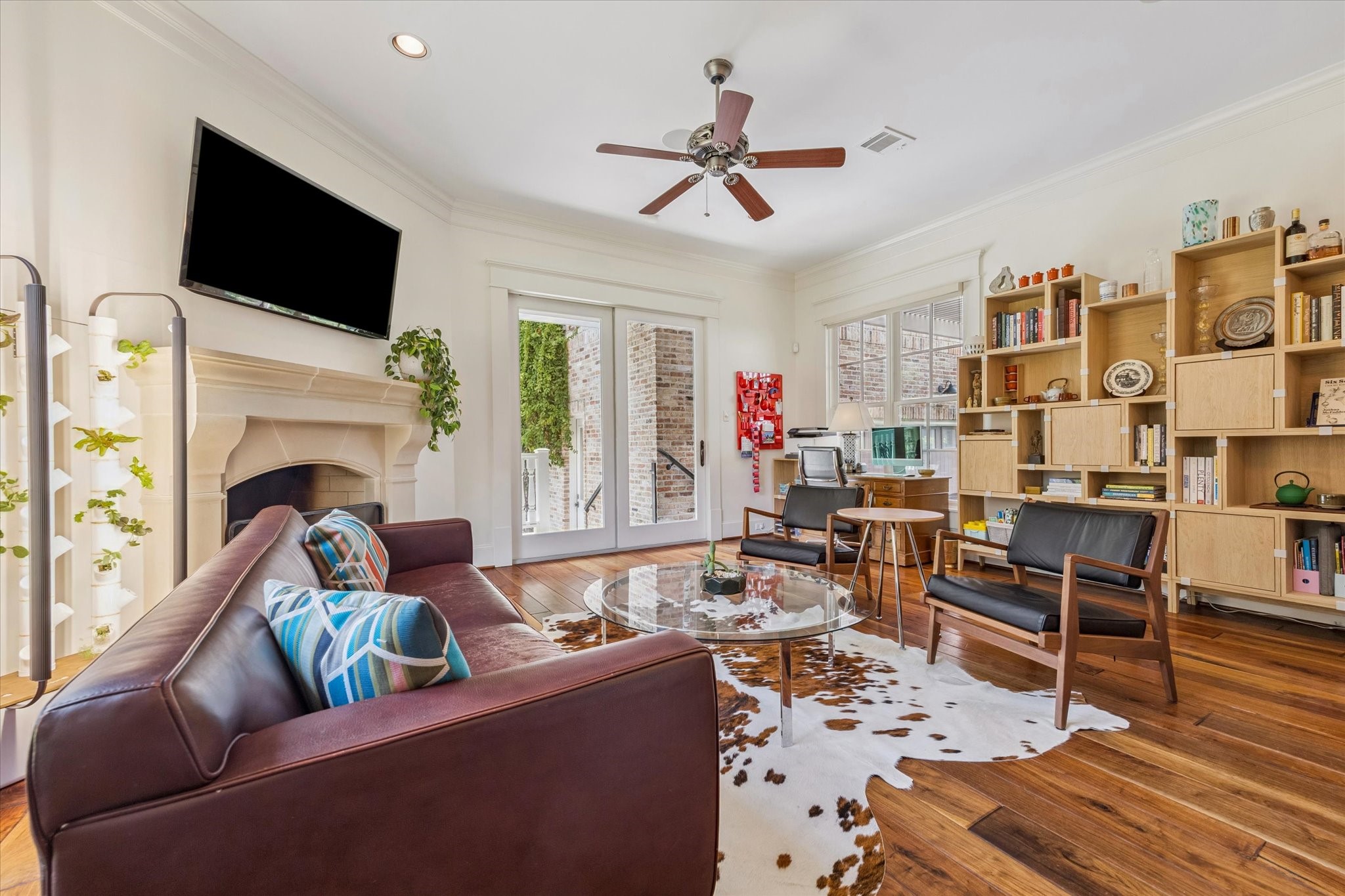 1819 Banks Street Houston, TX 77098 - Photo 15 of 43 a living room with furniture fireplace and flat screen tv