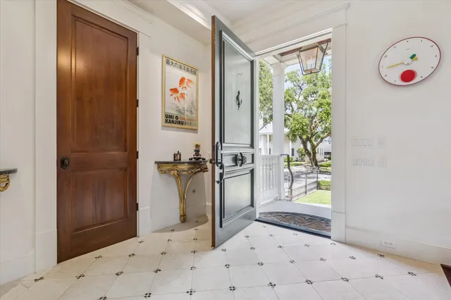 a living room with furniture fireplace and a flat screen tv