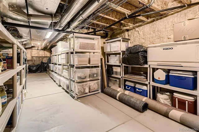 a view of storage and utility room