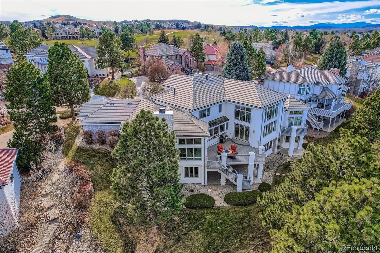 8561 Colonial Drive Lone Tree, CO 80124 - Photo 5 of 50 an aerial view of a house