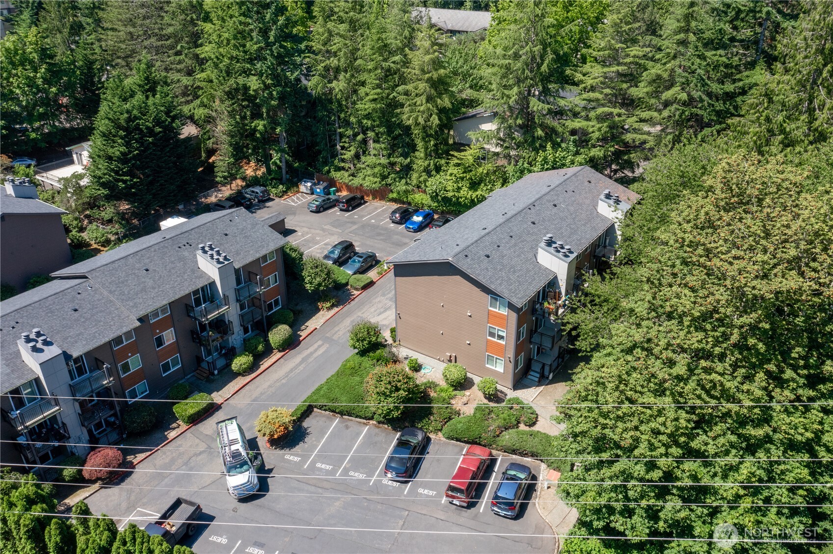 230 Southwest Clark Street, Unit C203 Issaquah, WA 98027 - Photo 16 of 22 an aerial view of a house with a garden