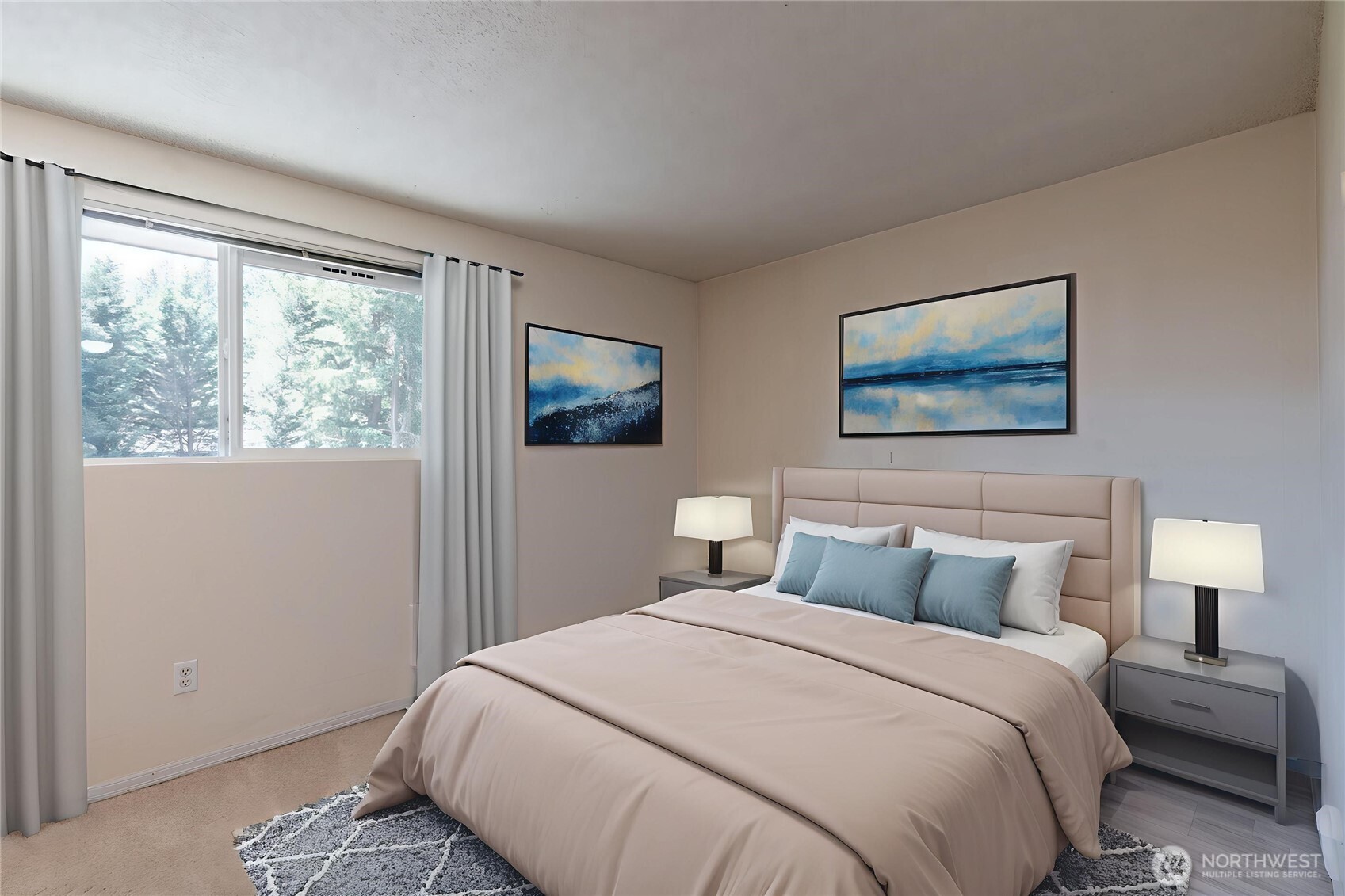 230 Southwest Clark Street, Unit C203 Issaquah, WA 98027 - Photo 10 of 22 a bedroom with a large bed and a window