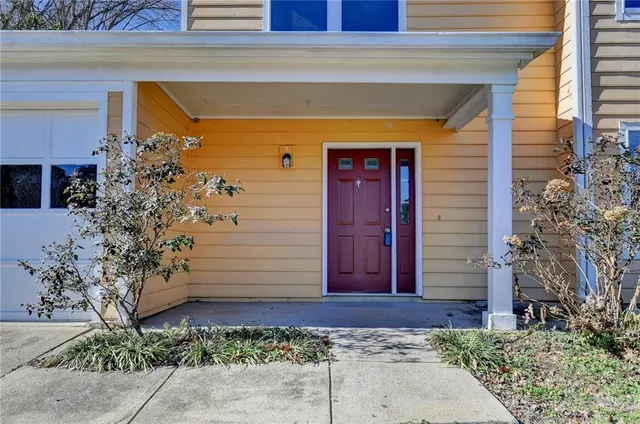 a front view of a house